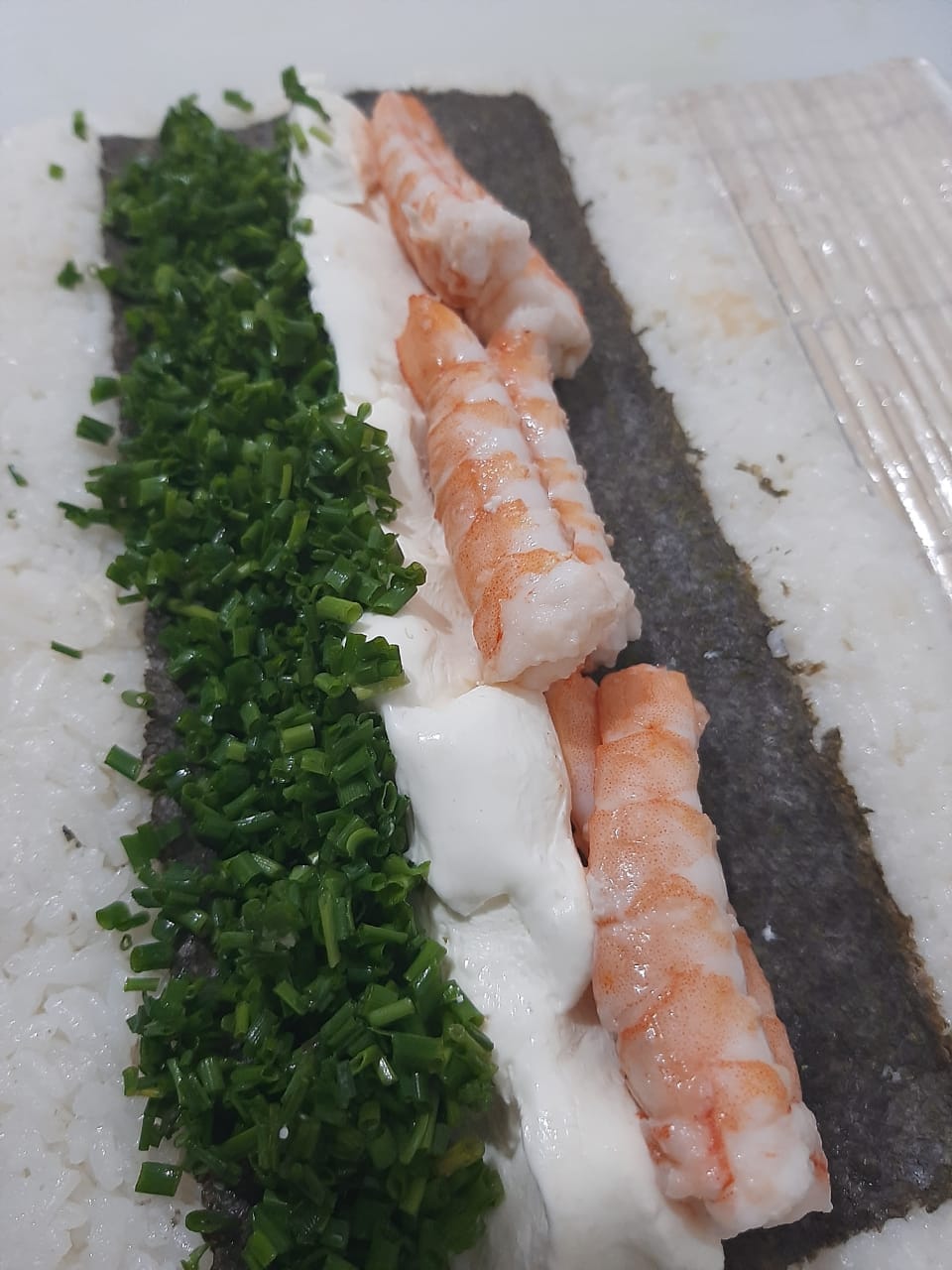 Handrolls Camaron queso Cibullet