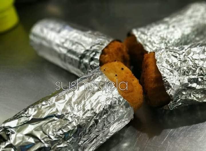 Handrolls Pollo queso cibullet